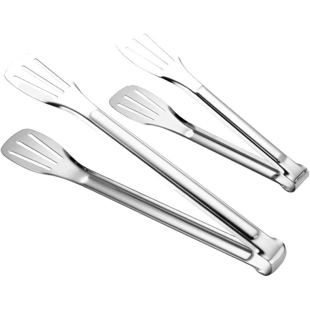 2-Piece Stainless Steel Serving Tong Set, 7 and 12 in - Just Closeouts Canada Inc.