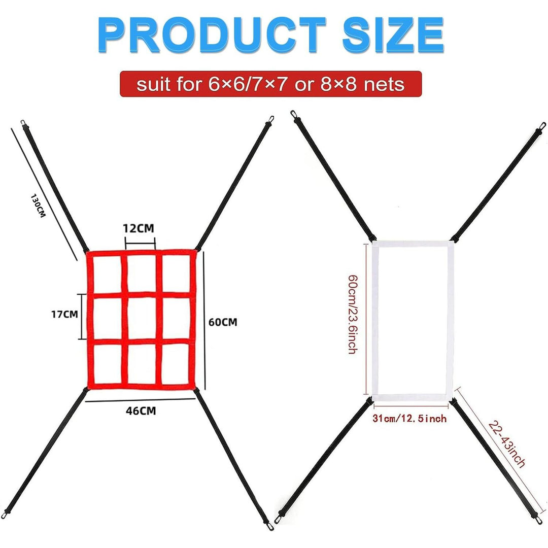 2 Red and White Baseball Pitching Strike-Zone Targets - Just Closeouts Canada Inc.