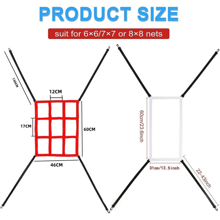2 Red and White Baseball Pitching Strike-Zone Targets - Just Closeouts Canada Inc.