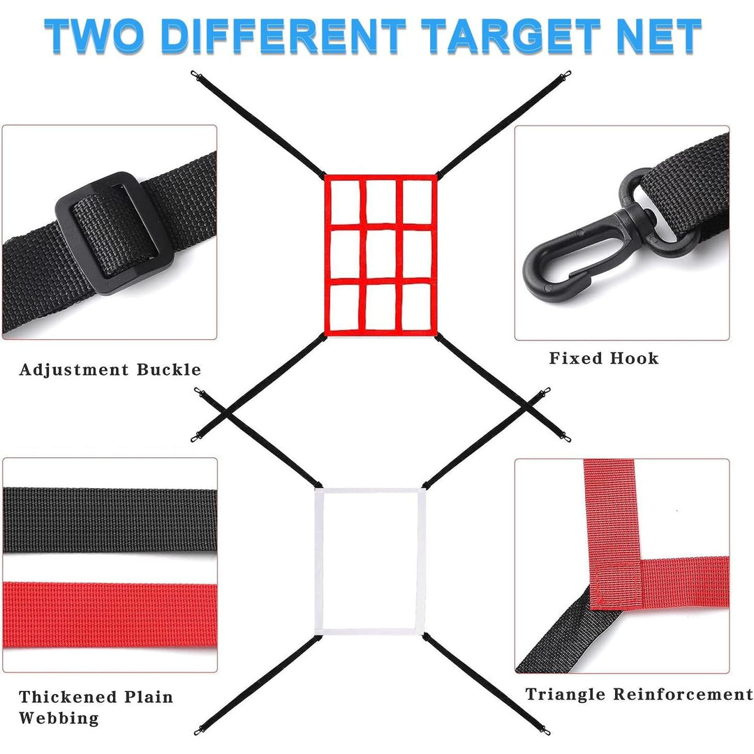 2 Red and White Baseball Pitching Strike-Zone Targets - Just Closeouts Canada Inc.
