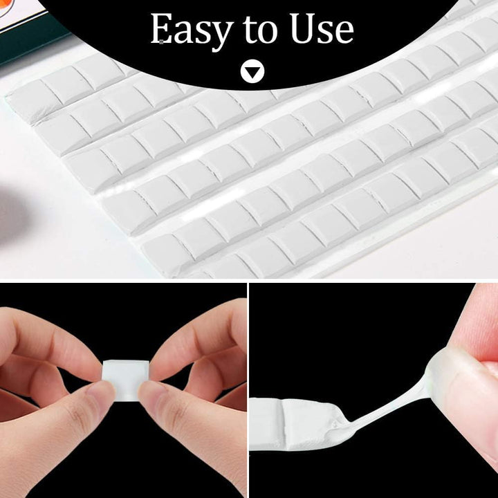 2 Set Acrylic Nail Art Holder Practice Display Stand with 102Pcs White Reusable Adhesive Putty, Magnetic Nail Art Tips Holders Training Fingernail DIY Display Stands(Gold and Silver) - Just Closeouts Canada Inc.