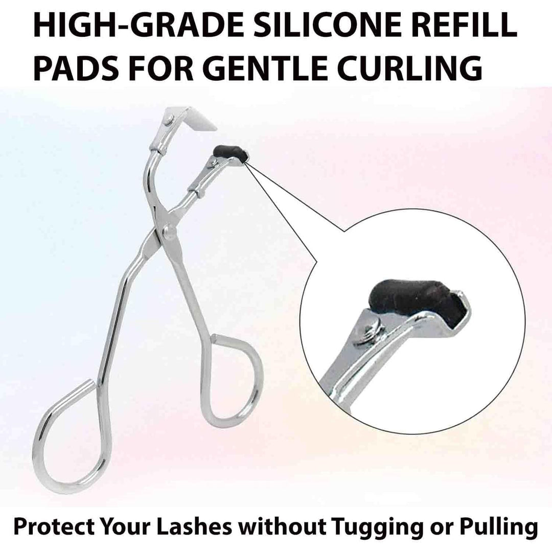 2 Silver Stainless Steel Mini Eyelash Curlers - Just Closeouts Canada Inc.X004LZ4JK3