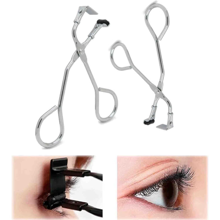2 Silver Stainless Steel Mini Eyelash Curlers - Just Closeouts Canada Inc.X004LZ4JK3