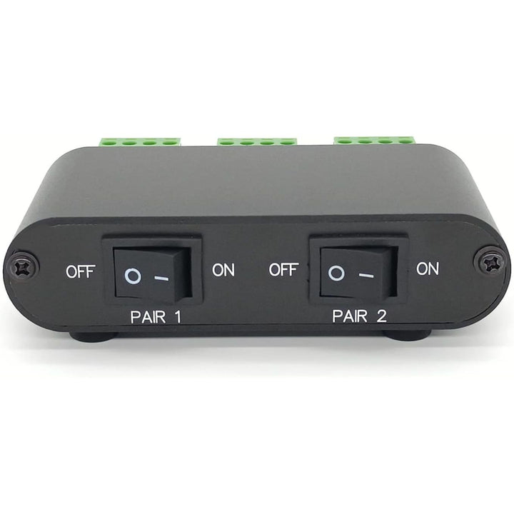 2 - Way Audio Stereo Speaker selector Switcher Box, Combiner Multi Zone A B Speaker Switch Distribution Controller Box - P21 - Just Closeouts Canada Inc.