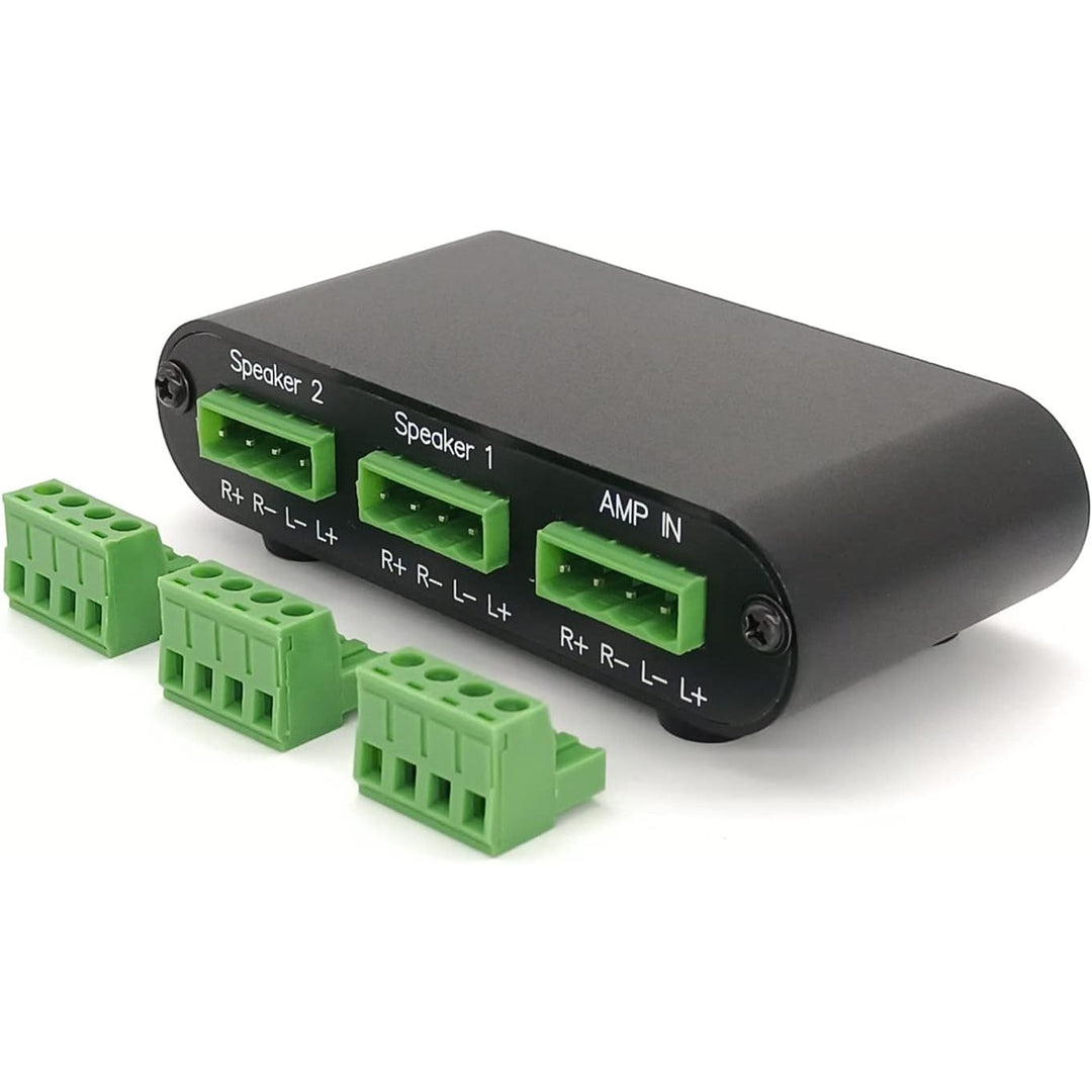 2 - Way Audio Stereo Speaker selector Switcher Box, Combiner Multi Zone A B Speaker Switch Distribution Controller Box - P21 - Just Closeouts Canada Inc.