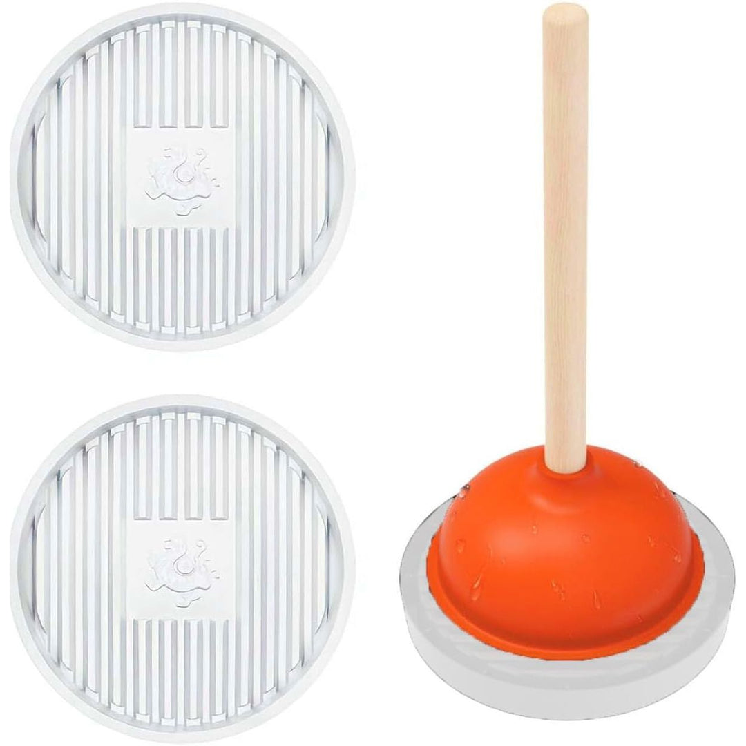 2 White Plunger Drying Trays, 7-Inch - Just Closeouts Canada Inc.X004LW71AV