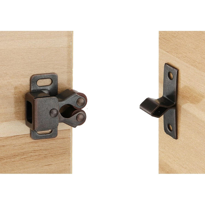 20 Pack Double Roller Catch Cabinet Latches with Spear Strike for Cupboard Closet Door,Bronze Tone Cabinet Latches and Catches - Just Closeouts Canada Inc.