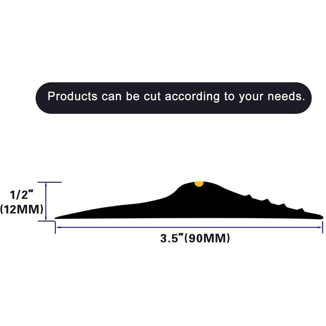 20Ft/6M Universal Garage Threshold Seal Strip, Garage Door Bottom Weatherproof Strip Rubber DIY Weather Stripping Replacement, Not Include Adhesive (Black) - Just Closeouts Canada Inc.