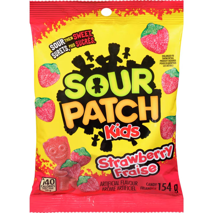 Sour Patch Kids, Strawberry Candy, Gummy Candy, Sour Candy, 154g