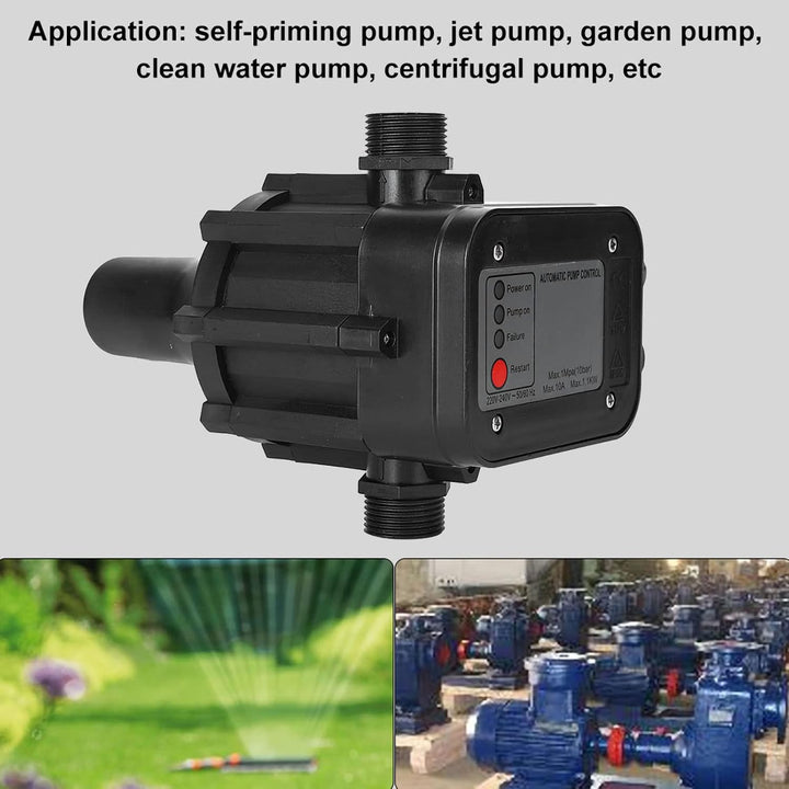 220V Electronic Water Pressure Controller Adjustable Automatic Pressure Switch for Self-Priming Pump - Just Closeouts Canada Inc.X004UEPLON