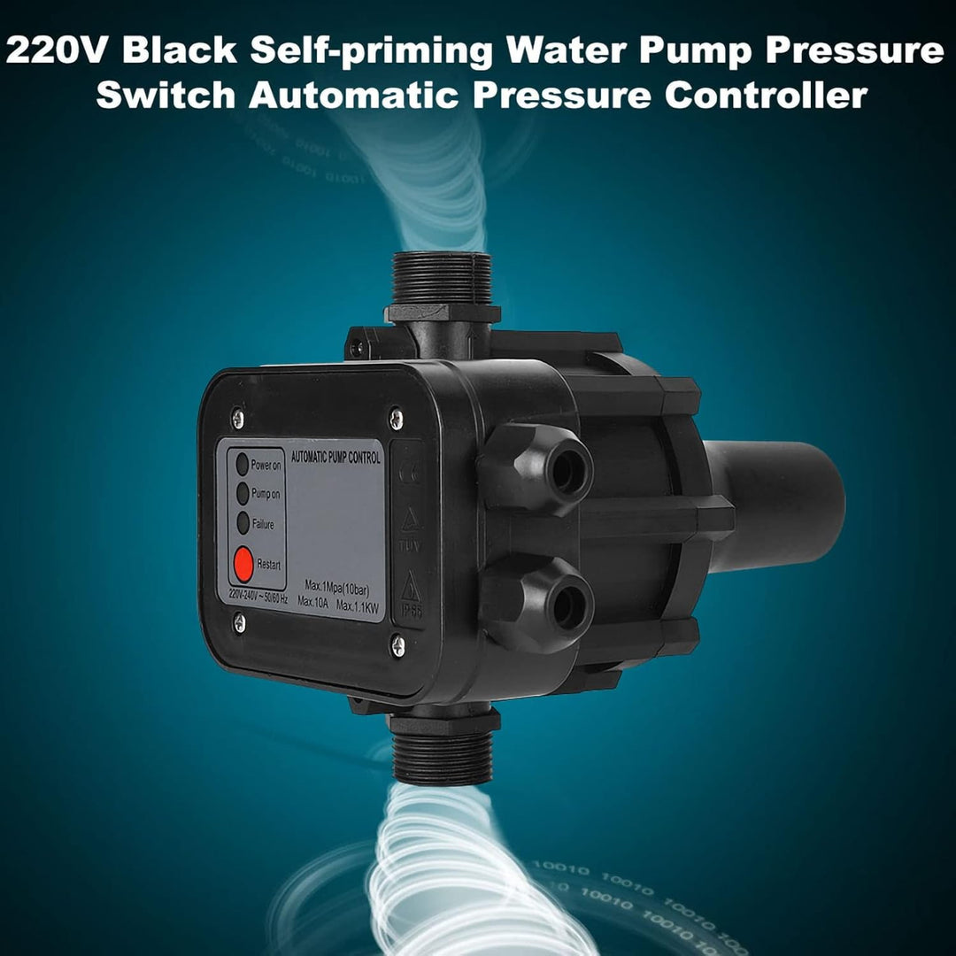 220V Electronic Water Pressure Controller Adjustable Automatic Pressure Switch for Self-Priming Pump - Just Closeouts Canada Inc.X004UEPLON