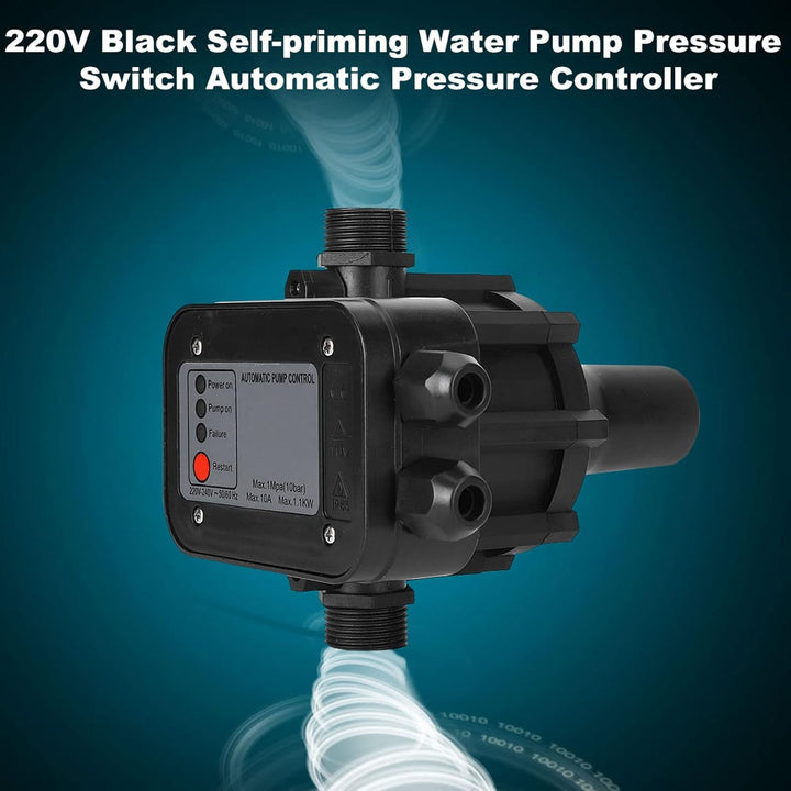 220V Electronic Water Pressure Controller Adjustable Automatic Pressure Switch for Self-Priming Pump - Just Closeouts Canada Inc.X004UEPLON