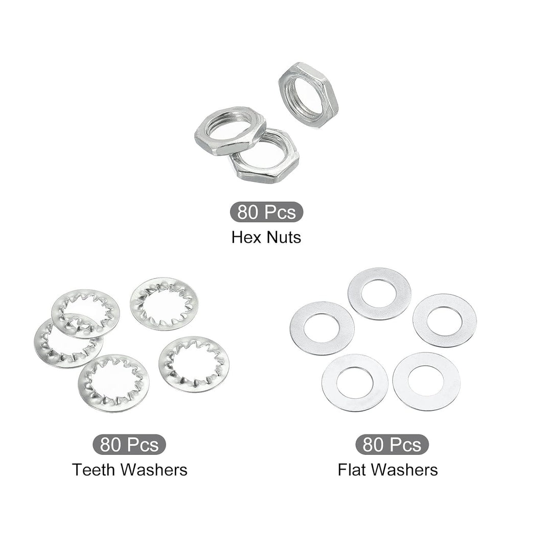 240-Piece Zinc-Coated Lamp Lock Nut and Washer Kit, 1/8 IP - Just Closeouts Canada Inc.