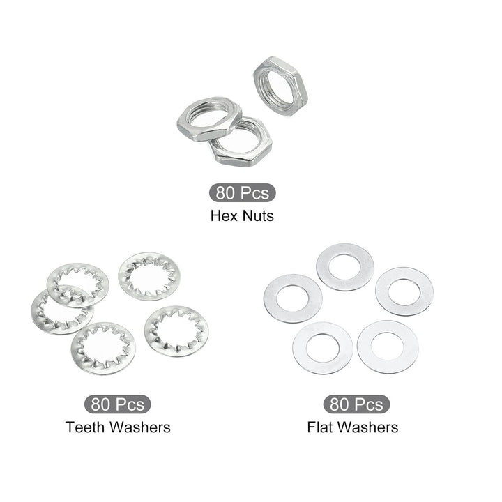 240-Piece Zinc-Coated Lamp Lock Nut and Washer Kit, 1/8 IP - Just Closeouts Canada Inc.
