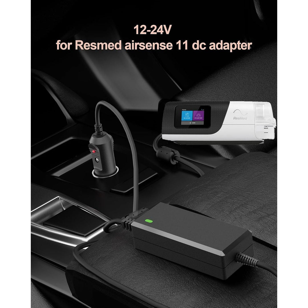 24V 2.71A Car Adapter for Resmed Airsense 11 DC Adapter 12V-24V Compatible with ResMed AirSense 11 ResMed AirMini Air11 65W 39205 E1399 390010 R390-7230 Resmed CPAP Machines Power Supply Travel - Just Closeouts Canada Inc.