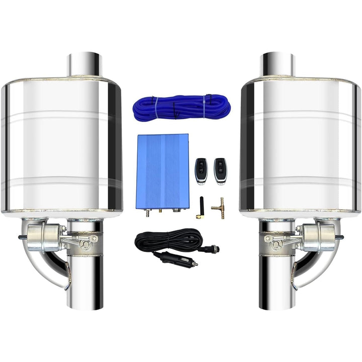 2.5 Inch Valvetronic Exhaust Cutout with Muffler Cat Back Exhaust System Valve Kit (2pcs) - Just Closeouts Canada Inc.