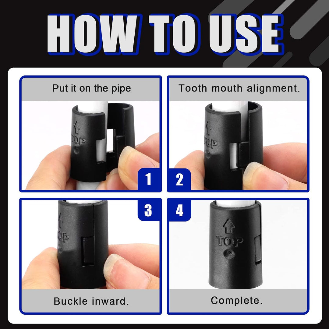 25 Pairs 50 Pack Wire Shelf Clips Wire Shelving Shelf Lock Clips for 1" Post - Adjustable Shelving Sleeves Replacement Clips for Wire Shelving System, Fits with Thunder Group, Alera, Metro - Just Closeouts Canada Inc.X003CB9L8H