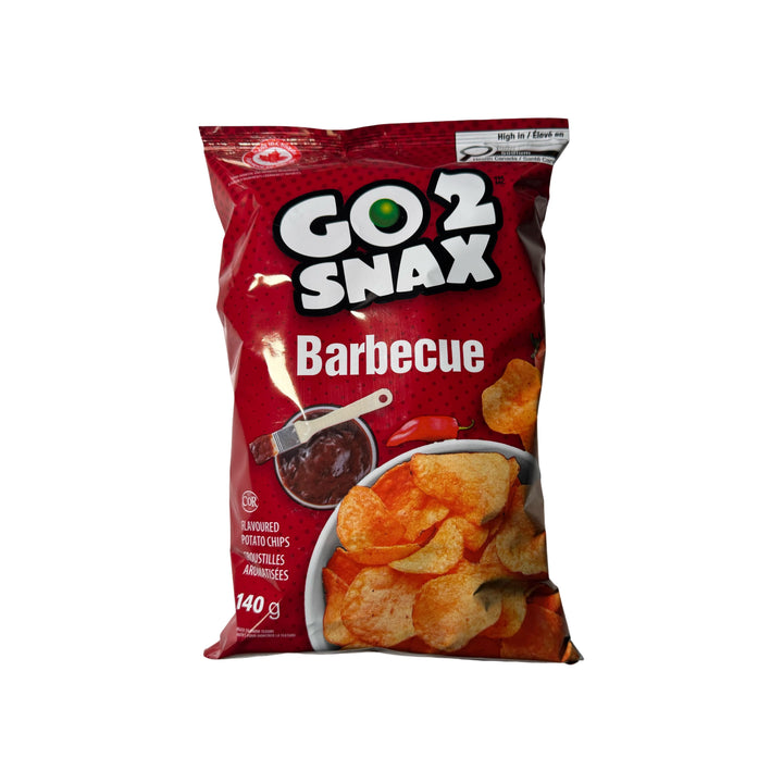 Go2Snax Bbq Potato Chips, 140g