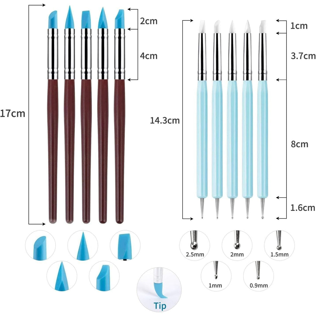 28PCS Pottery Tools, LAMPTOP Ceramic Clay Tools Polymer Clay Tools Set, Wooden Pottery Clay Sculpting Tools Set for Potters Beginners Professionals Arts Crafts - Just Closeouts Canada Inc.