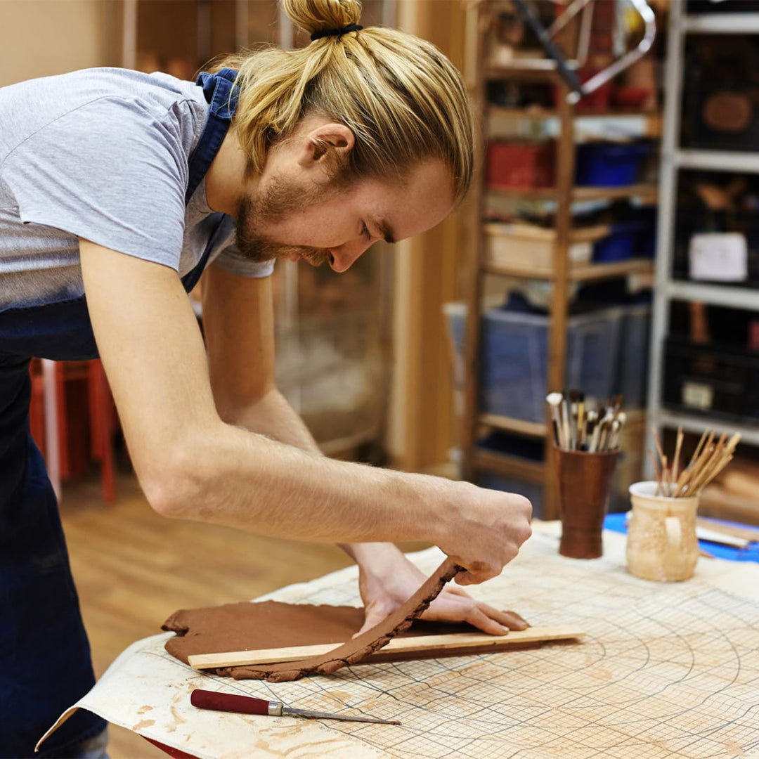 28PCS Pottery Tools, LAMPTOP Ceramic Clay Tools Polymer Clay Tools Set, Wooden Pottery Clay Sculpting Tools Set for Potters Beginners Professionals Arts Crafts - Just Closeouts Canada Inc.