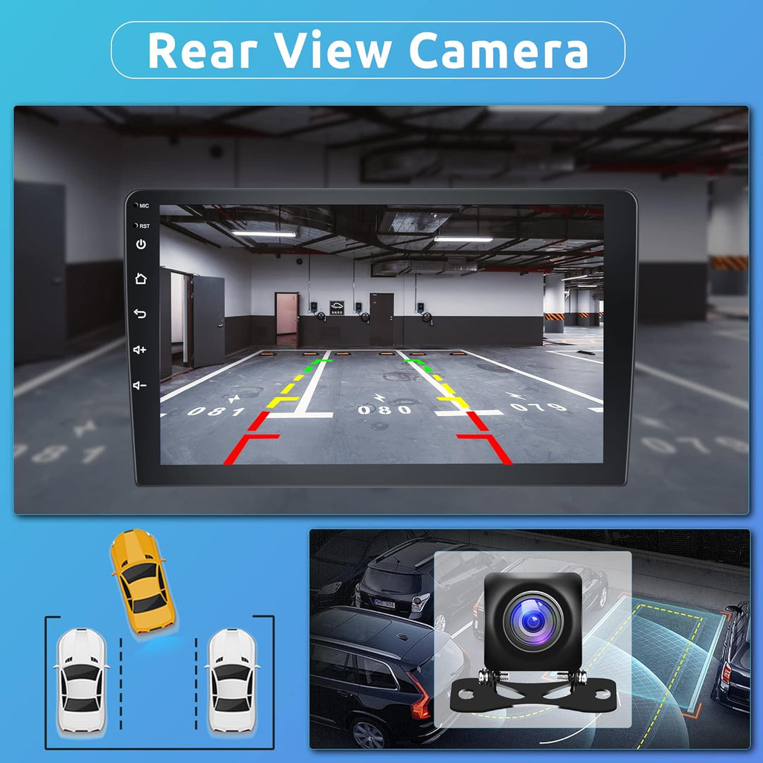 2G 32G Android Car Stereo for Toyota Corolla 2009 - 2013 with Carplay Android Auto 9’’ Touch Screen Car Radio Bluetooth GPS WiFi FM Mirror Link RCA USB SWC + Backup Camera - Just Closeouts Canada Inc.