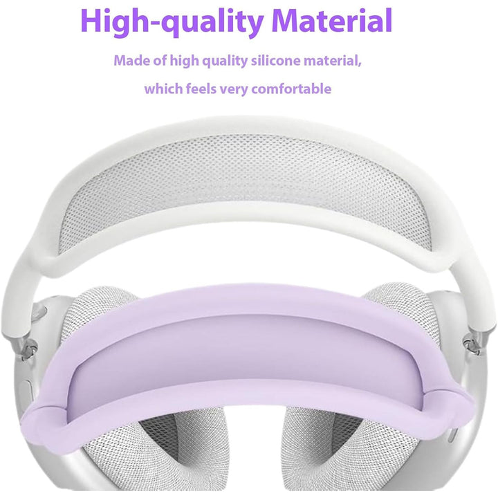 3 in 1 Silicone Case Cover for AirPods Max Headphones, Anti - Scratch Ear Pad/Ear Cups/Headband Cover for AirPod Max, Accessories Silicone Protector for Apple AirPods Max (Purple) - Just Closeouts Canada Inc.