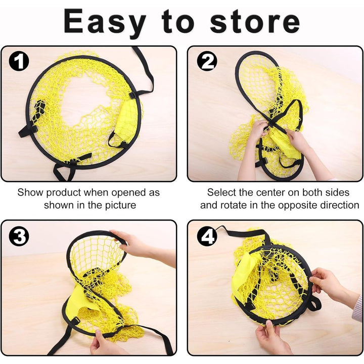 3 Yellow 45 cm Soccer Goal Target Nets - Just Closeouts Canada Inc.