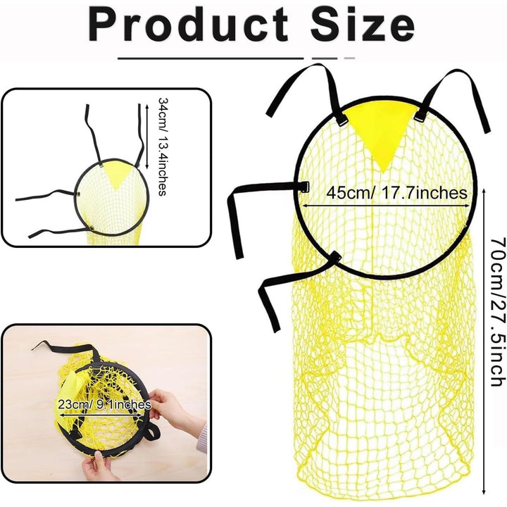 3 Yellow 45 cm Soccer Goal Target Nets - Just Closeouts Canada Inc.