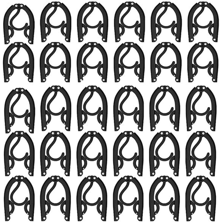 30 Black Foldable Travel Clothes Hangers - Just Closeouts Canada Inc.
