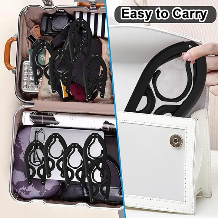 30 Black Foldable Travel Clothes Hangers - Just Closeouts Canada Inc.