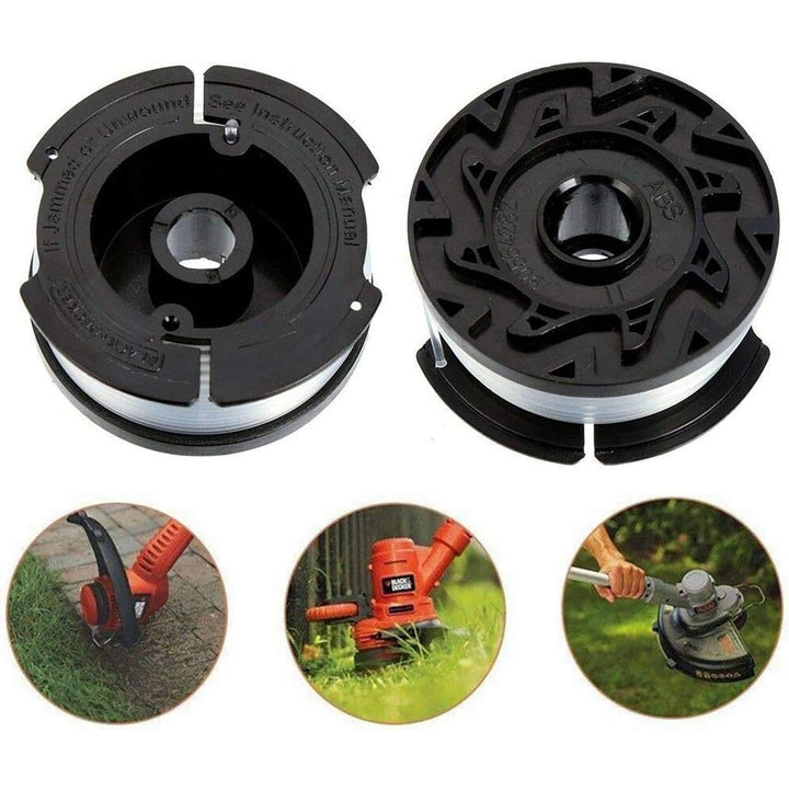 30ft 0.065” AF - 100 Replacement Spools for Black Decker GH900 GH600 LST522 LCC140 String Trimmer Weed Eater Refills Auto - Feed Spool(8 Replacement Spool, 1Cap,1 Spring) - Just Closeouts Canada Inc.