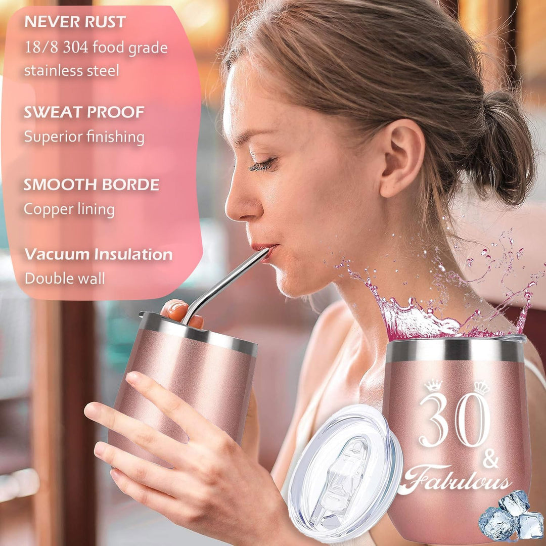 30th Birthday Gifts For Women, Happy 30 Year Old Birthday Basket Gifts Box for Her Friends Female Mom Wife Daughter Sister Girlfriend Coworker Bestie Women Birthday Unique - Just Closeouts Canada Inc.X004D3W275