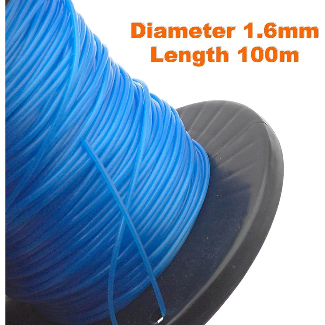 328ft String Trimmer Line Spool .065" (1.6mm) Blue Nylon Strimmer Cord for Garden Maintenance & Lawn Trimming Round Trimmer Line Fil Pour Debroussailleuse with Handy Storage Reel - Just Closeouts Canada Inc.