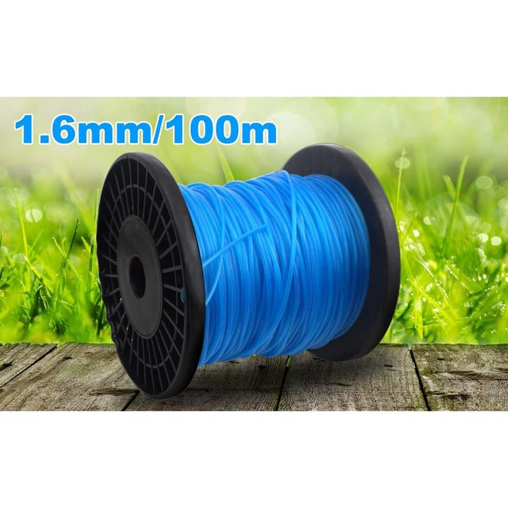 328ft String Trimmer Line Spool .065" (1.6mm) Blue Nylon Strimmer Cord for Garden Maintenance & Lawn Trimming Round Trimmer Line Fil Pour Debroussailleuse with Handy Storage Reel - Just Closeouts Canada Inc.