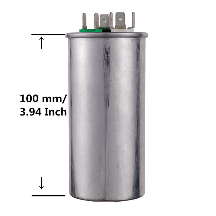 35+5uF 35/5MFD ±6% 370V CBB65 Dual Run Circular Start Capacitor for AC Motor Run or Fan Start or Condenser Straight - Just Closeouts Canada Inc.