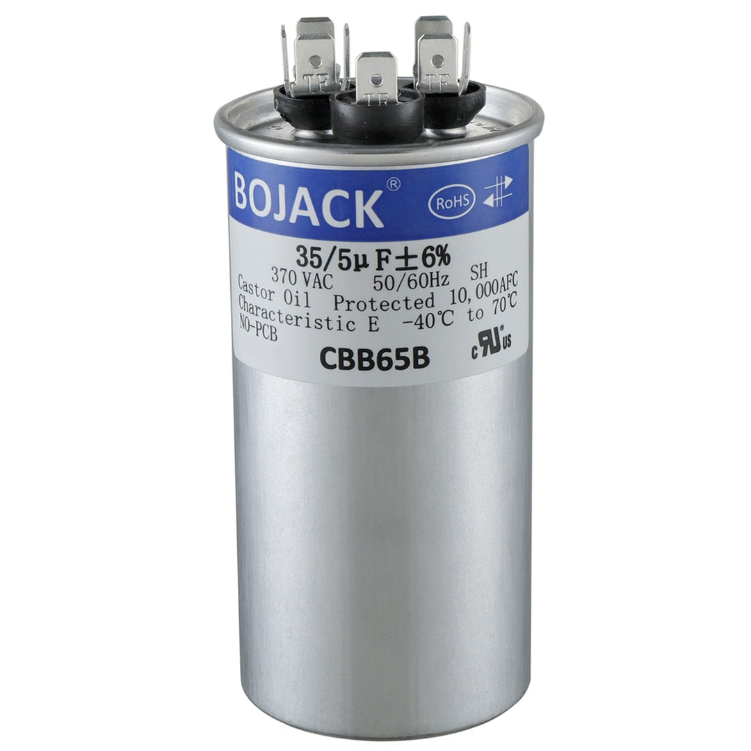35+5uF 35/5MFD ±6% 370V CBB65 Dual Run Circular Start Capacitor for AC Motor Run or Fan Start or Condenser Straight - Just Closeouts Canada Inc.