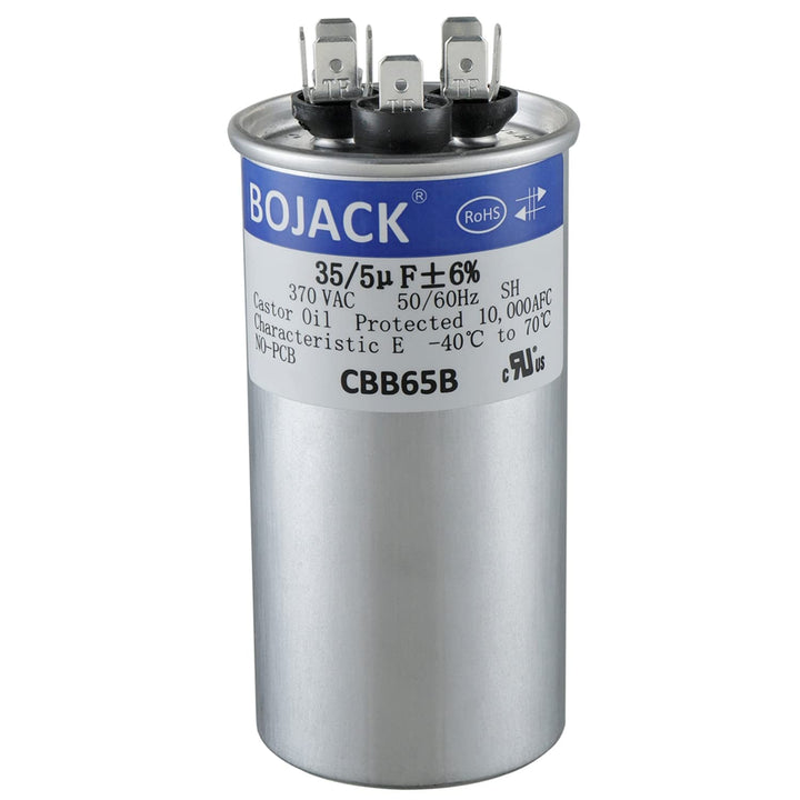 35+5uF 35/5MFD ±6% 370V CBB65 Dual Run Circular Start Capacitor for AC Motor Run or Fan Start or Condenser Straight - Just Closeouts Canada Inc.