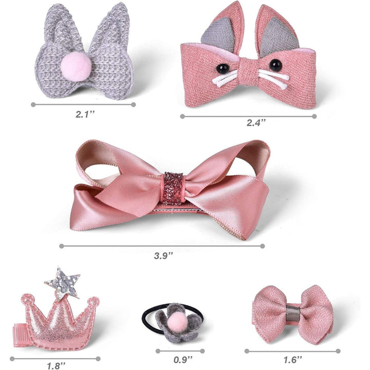 37 PCs Baby Girl's Hair Clips Accessories, Easter Gifts for Girls with 6 Gift Bags, Easter Eggs Stuffers - Just Closeouts Canada Inc.810046821312