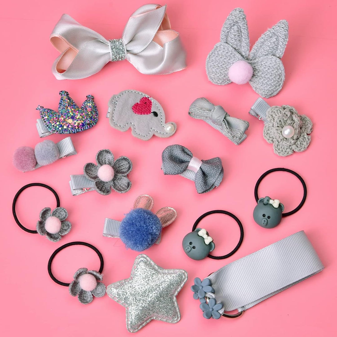 37 PCs Baby Girl's Hair Clips Accessories, Easter Gifts for Girls with 6 Gift Bags, Easter Eggs Stuffers - Just Closeouts Canada Inc.810046821312