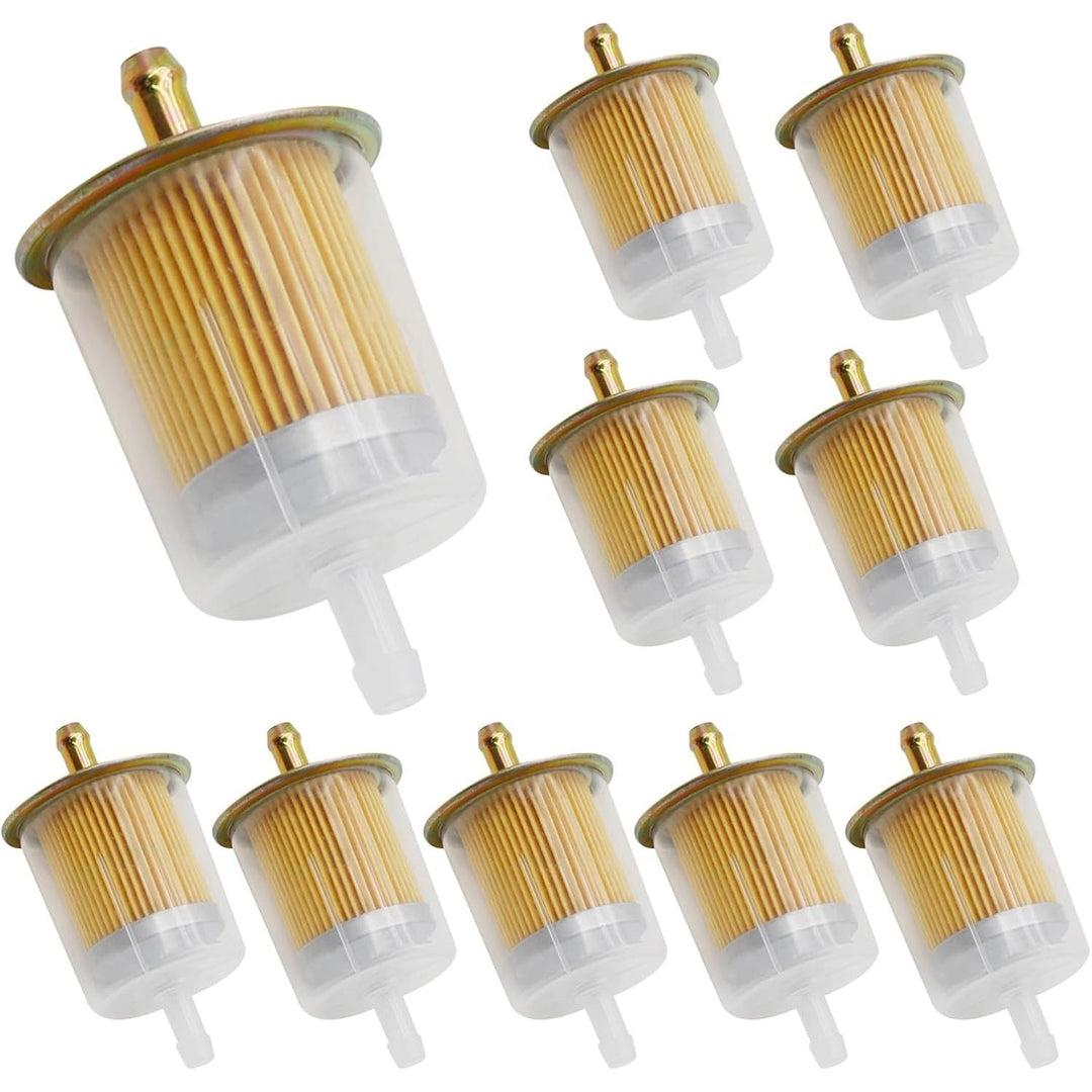 3/8" Universal Fuel Filters Industrial Tractors Cars Trucks Motorcycles Gas Powered Engine Inline Gas Fuel Line 10 Pack - Just Closeouts Canada Inc.