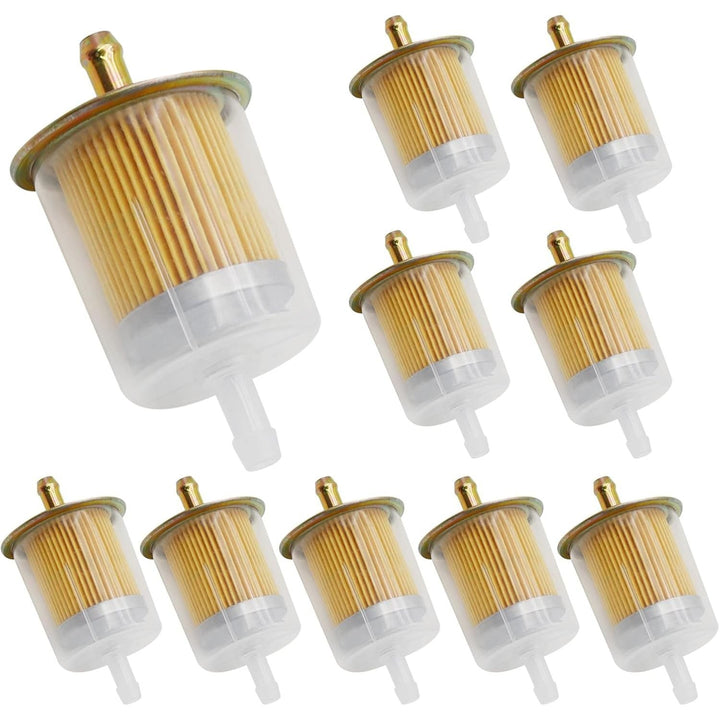 3/8" Universal Fuel Filters Industrial Tractors Cars Trucks Motorcycles Gas Powered Engine Inline Gas Fuel Line 10 Pack - Just Closeouts Canada Inc.