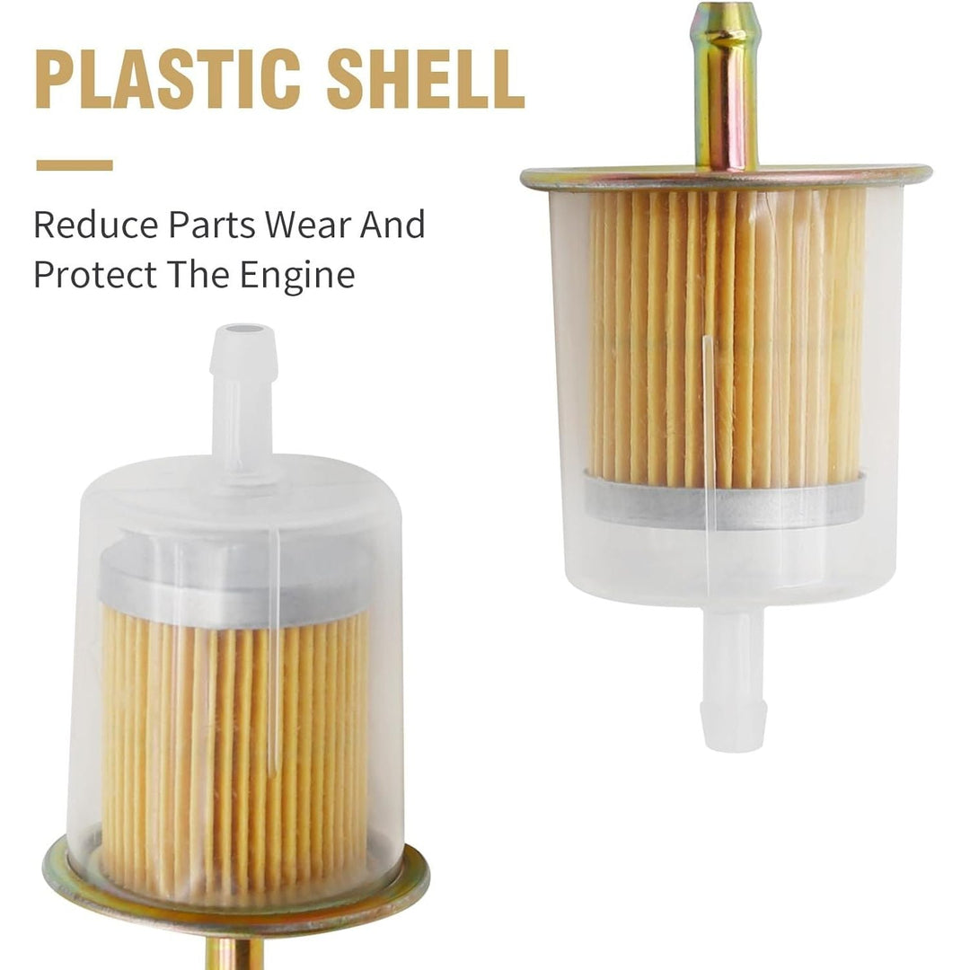 3/8" Universal Fuel Filters Industrial Tractors Cars Trucks Motorcycles Gas Powered Engine Inline Gas Fuel Line 10 Pack - Just Closeouts Canada Inc.