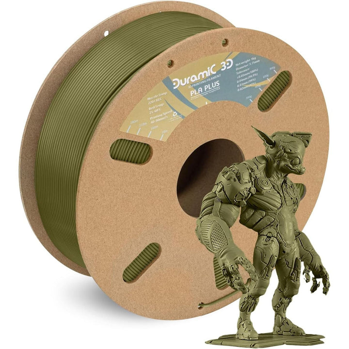 3D PLA Plus (PLA+) Filament 1.75mm Army Green, 1kg Per Spool, 3D Printer Filament Tough PLA Pro Cardboard Spool 3D Printing Filament PLA + Dimensional Accuracy 99% +/ - 0.03 mm - Just Closeouts Canada Inc.