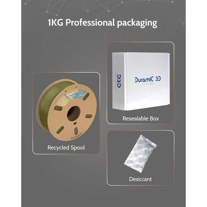 3D PLA Plus (PLA+) Filament 1.75mm Army Green, 1kg Per Spool, 3D Printer Filament Tough PLA Pro Cardboard Spool 3D Printing Filament PLA + Dimensional Accuracy 99% +/ - 0.03 mm - Just Closeouts Canada Inc.