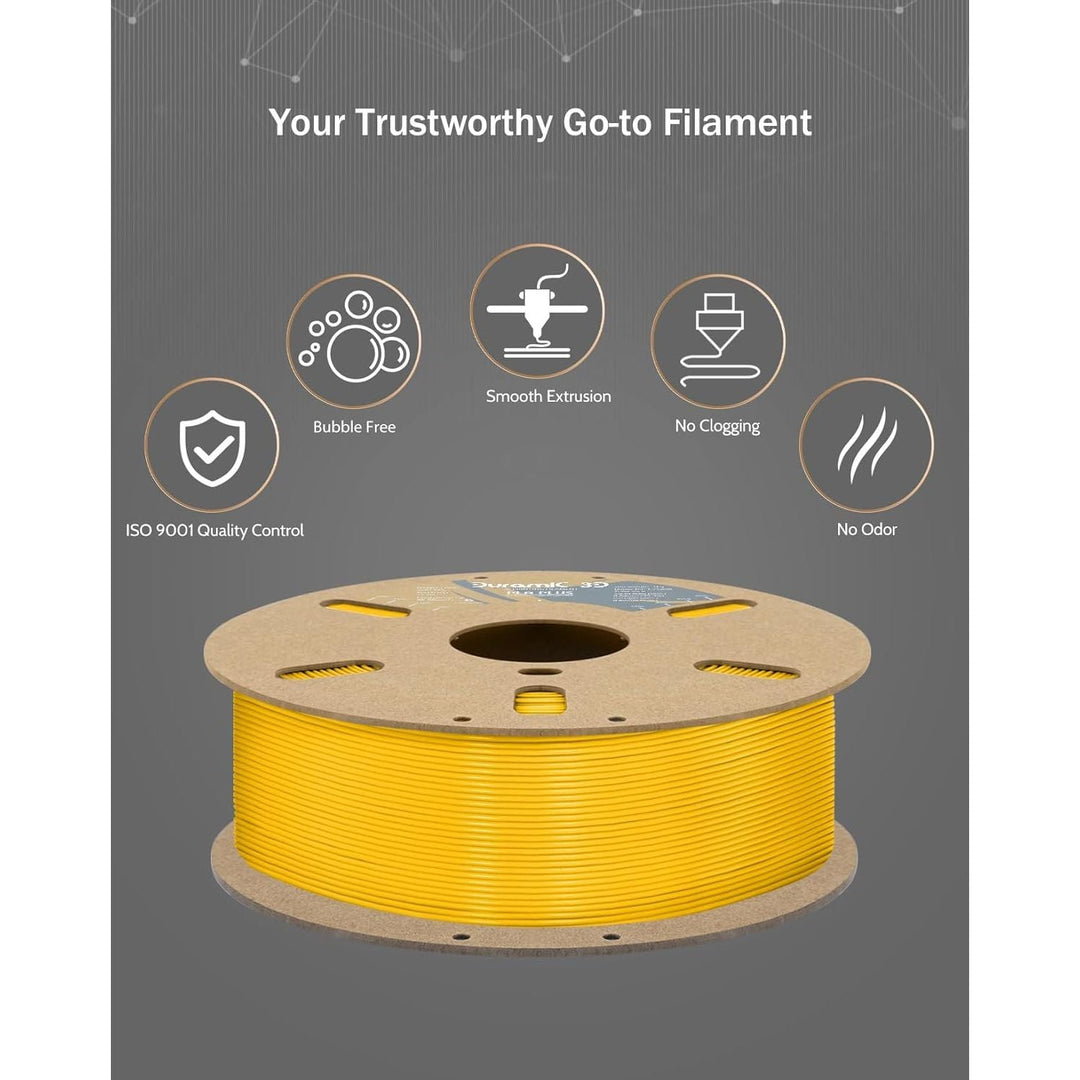 3D PLA Plus (PLA+) Filament 1.75mm Yellow 1kg, 3D Printer Filament Tough PLA Pro 8 Times Strength, Cardboard Spool 3D Printing Filament PLA + Dimensional Accuracy 99% +/ - 0.03 mm - Just Closeouts Canada Inc.
