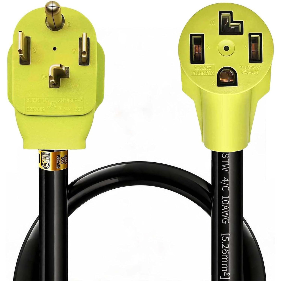3FT Dryer Extension Cord (Extension≤0.6M) 4-Prong N14-30 Plug 30AMP 220V Canada Dryer Cable(UL Listed) ONLY for Tight Spaces,10AWG Pure Copper Heavy Duty Cord,Extension≤0.6M - Just Closeouts Canada Inc.X004IQIBRH
