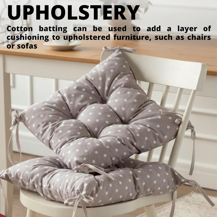 3PCS Cotton Batting for Quilting 101 x 101 cm Quilting Batting for Upholstery Cotton for Sewing - Just Closeouts Canada Inc.