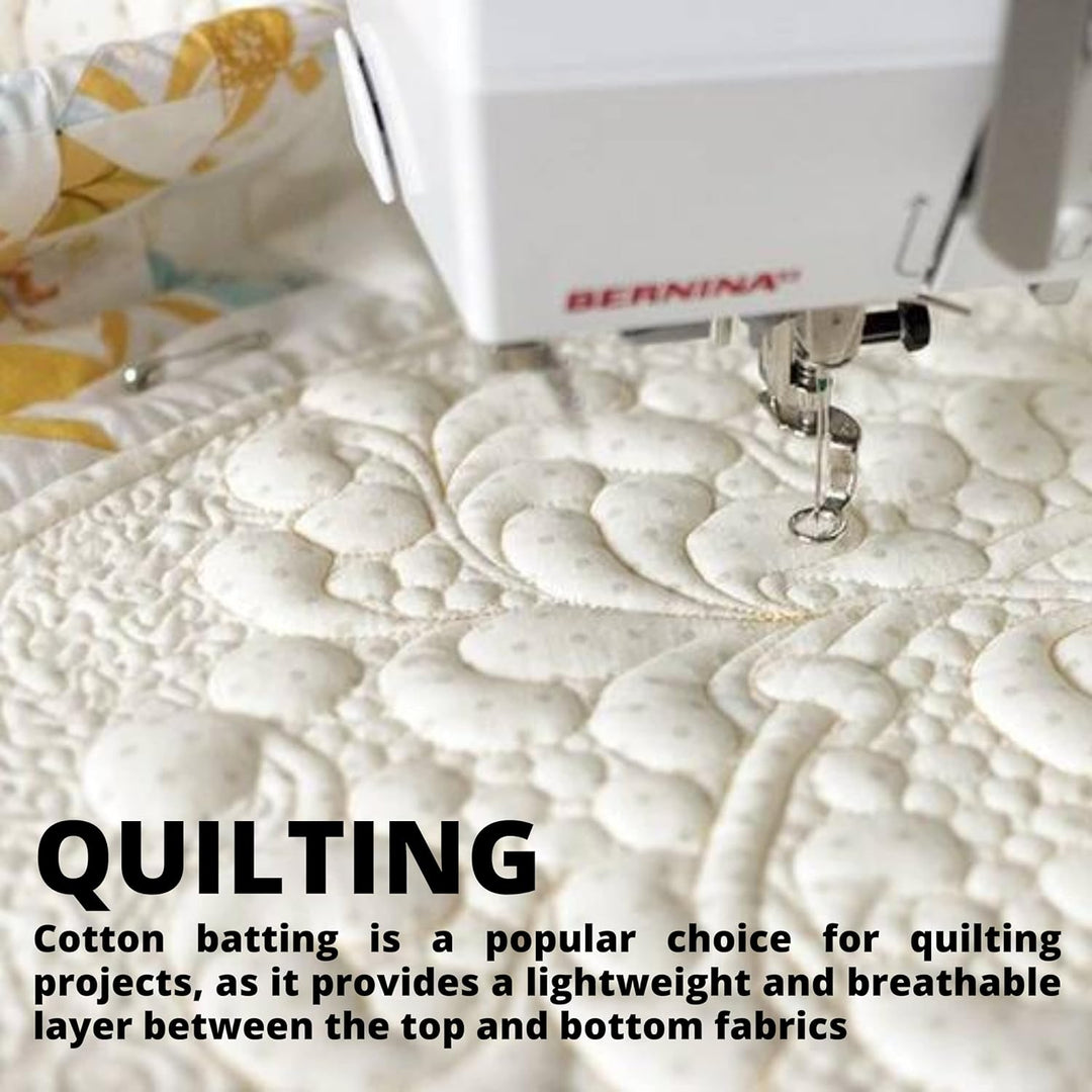 3PCS Cotton Batting for Quilting 101 x 101 cm Quilting Batting for Upholstery Cotton for Sewing - Just Closeouts Canada Inc.