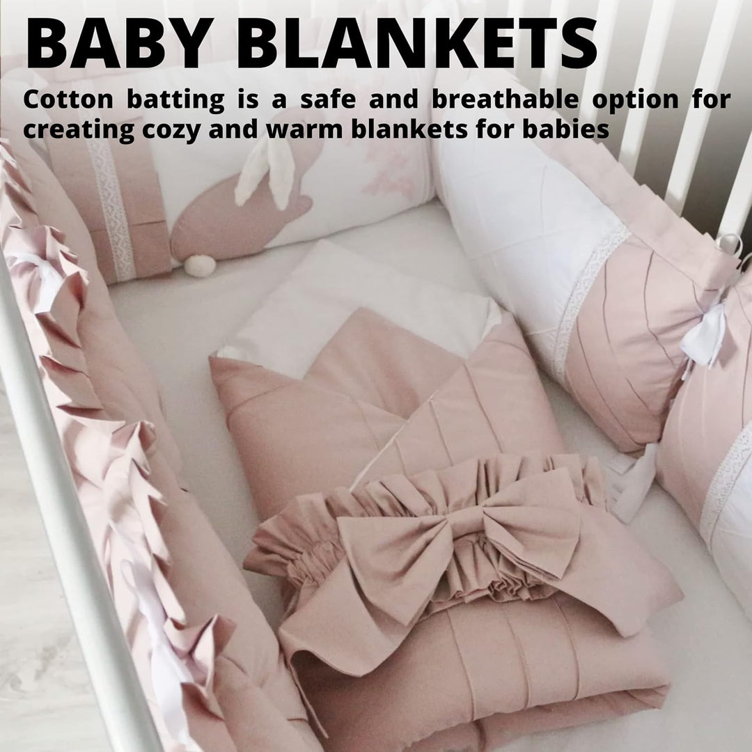 3PCS Cotton Batting for Quilting 101 x 101 cm Quilting Batting for Upholstery Cotton for Sewing - Just Closeouts Canada Inc.