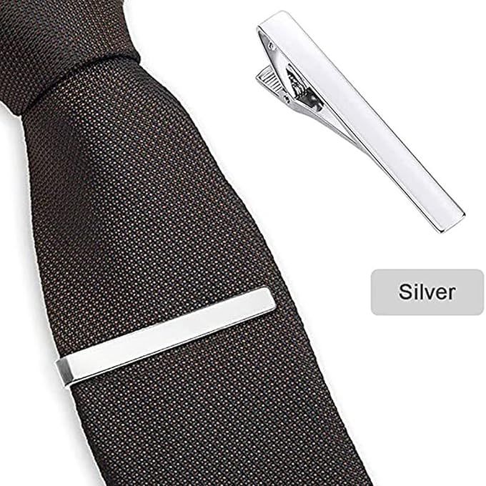 3PCS Men's Silver Classic Tie Clip - Business Shirt Slim Fit Tie Bar for Wedding and Daily Life for Father, Lover, Friends and Husband - Just Closeouts Canada Inc.